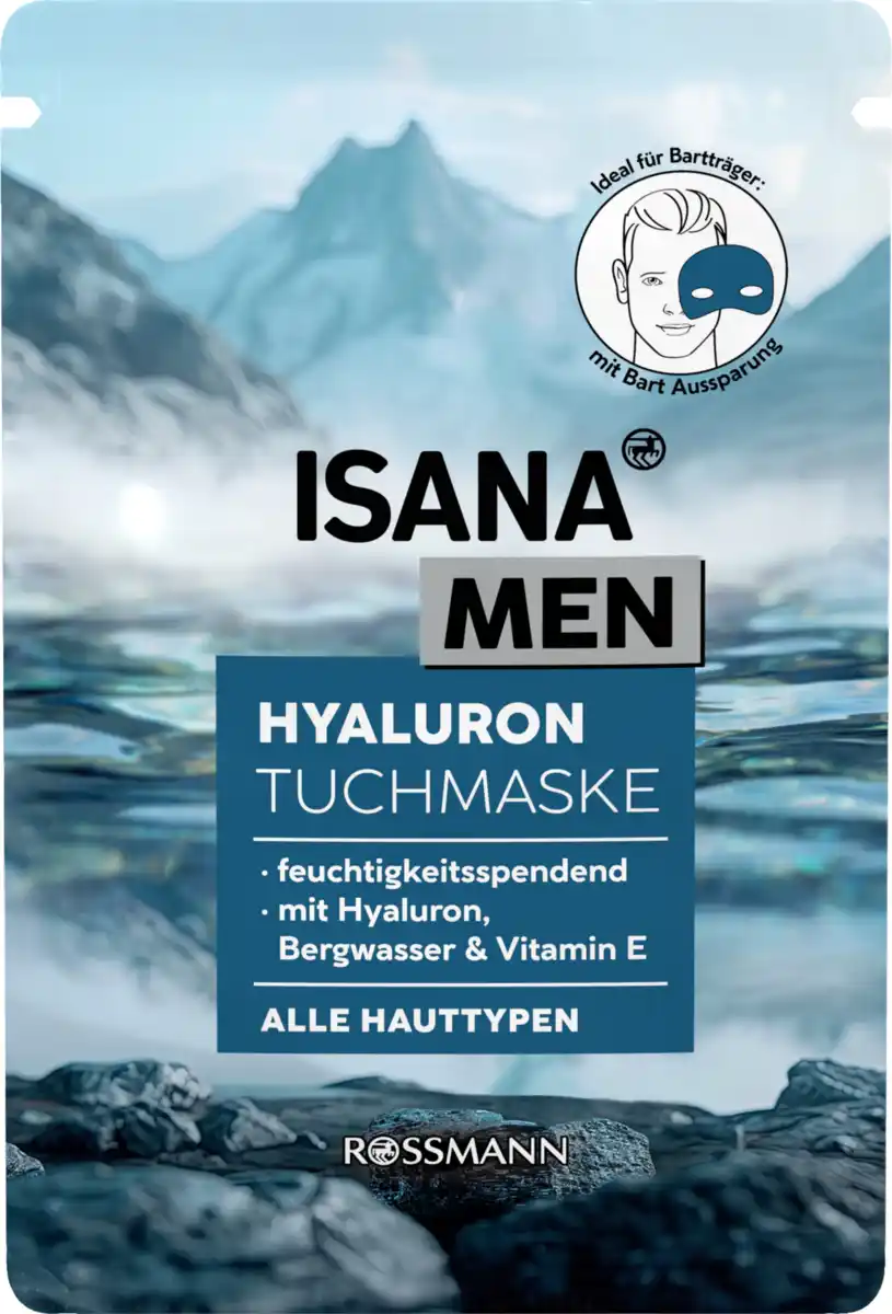 Bild 2 von ISANA MEN Hyaluron Tuchmaske