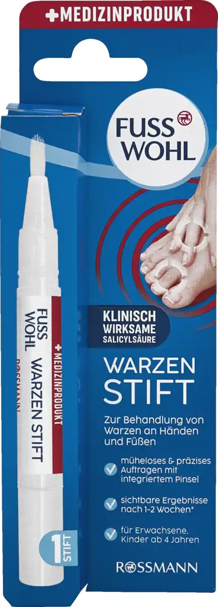 Bild 1 von FUSSWOHL Warzen Stift, 2 ml