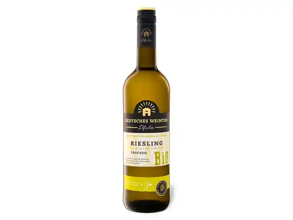 Bild 1 von Deutsches Weintor BIO Deutsches Weintor Riesling QbA trocken, Weißwein 2023,  100 ml