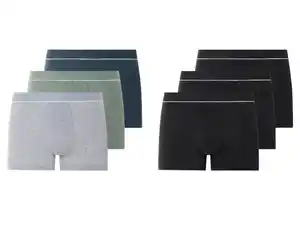 esmara Men Herren Boxer, 3 Stück, mit Bio-Baumwolle