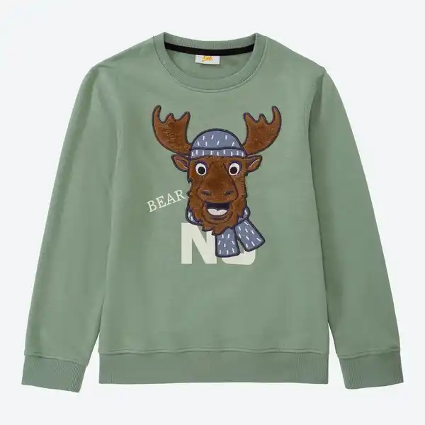 Bild 1 von Kinder-Jungen-Sweatshirt mit Applikation
