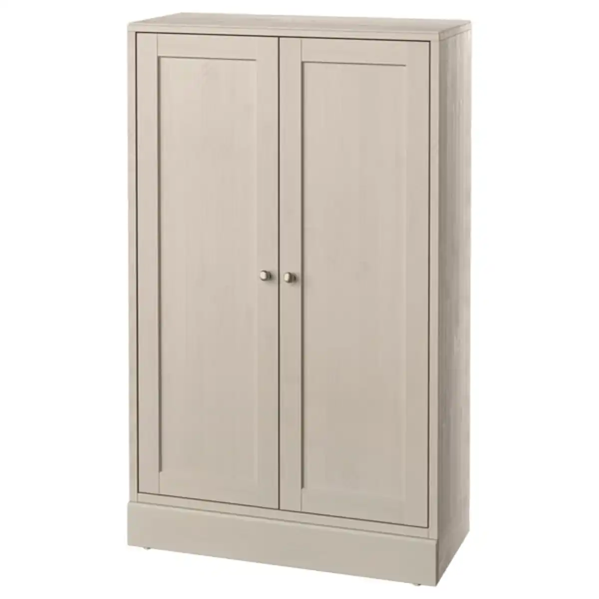 Bild 1 von HAVSTA Schrank mit Sockel, graubeige, 81x37x134 cm