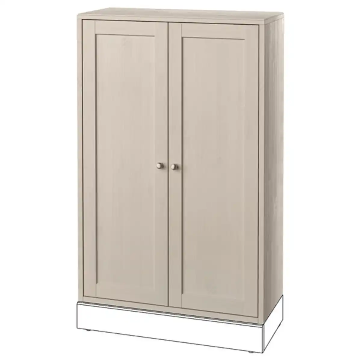 Bild 1 von HAVSTA Schrank, graubeige, 81x35x123 cm
