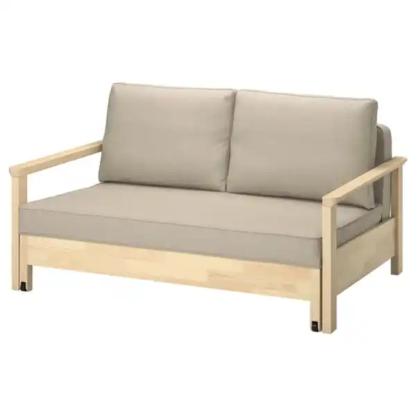 Bild 1 von TORNSBORG 2er-Bettsofa, Naggen beige/Kiefer