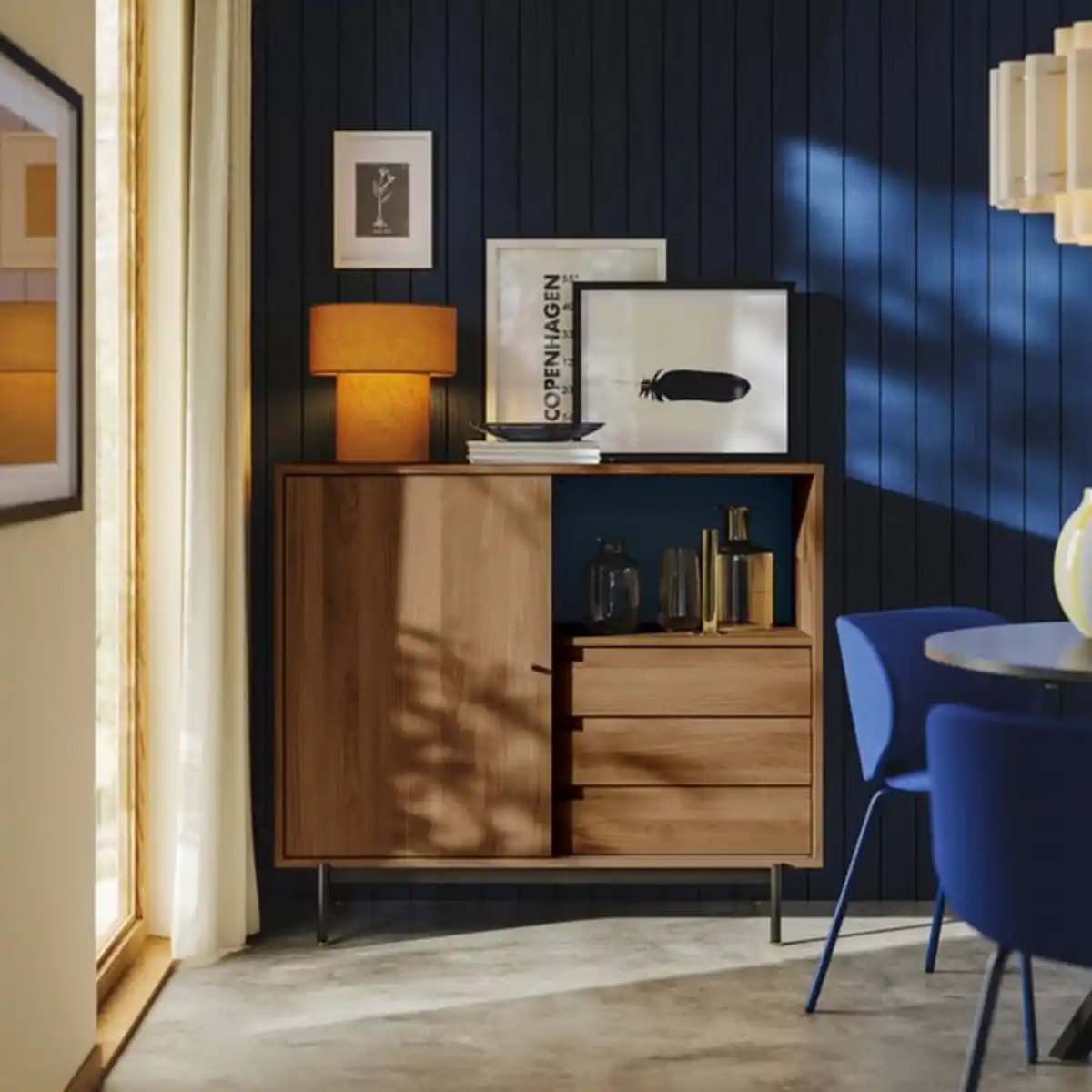 Bild 3 von RÅDMANSÖ Schrank, braun Nussbaumnachbildung, 118x49x103 cm