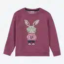 Bild 1 von Kinder-Mädchen-Sweatshirt mit Hasen-Druck
