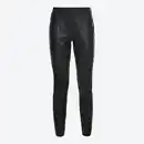 Bild 3 von Damen-Kunstleder-Leggings mit Ziernaht
