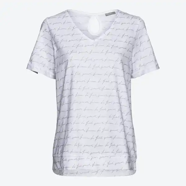Bild 1 von Damen-T-Shirt mit Glitzerdruck