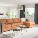 Bild 2 von VIMLE 4er-Sofa, mit Récamiere/Grann/Bomstad goldbraun
