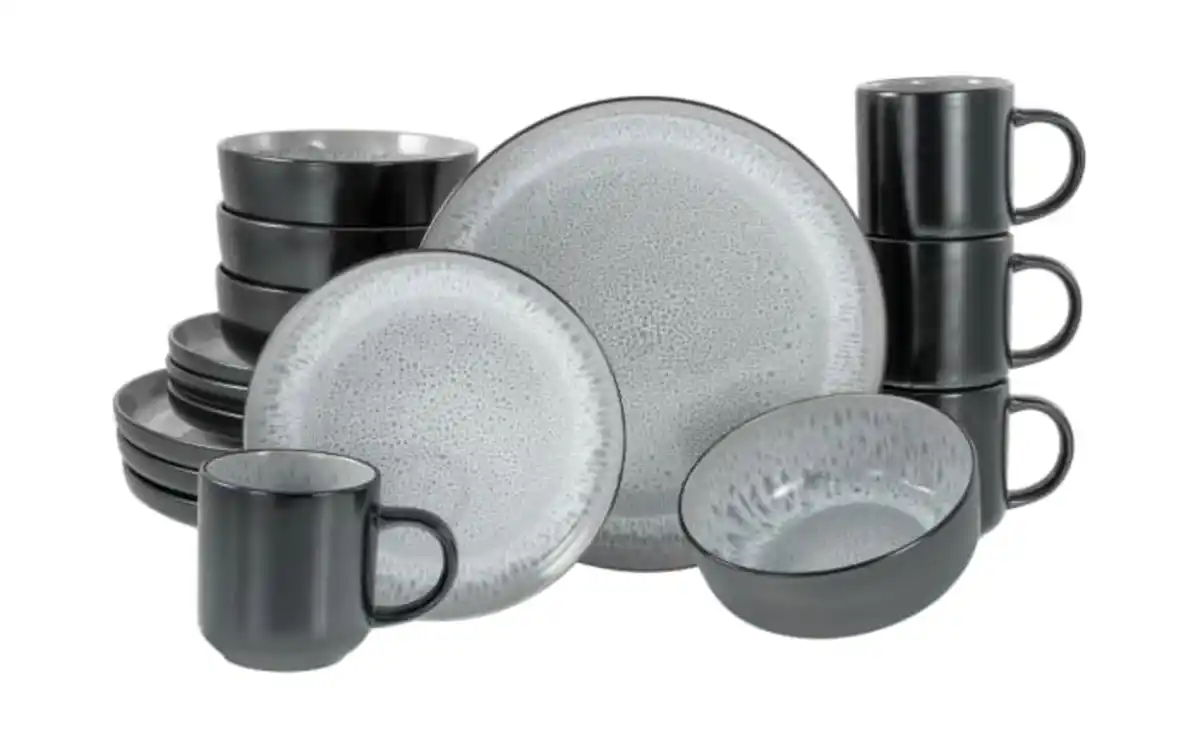 Bild 1 von Kombiservice Nordic Fjord, hellblau/schwarz, 16-teilig