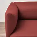 Bild 3 von LILLEHEM 3er-Sitzelement + Récamiere, Gunnared/braunrot Holz