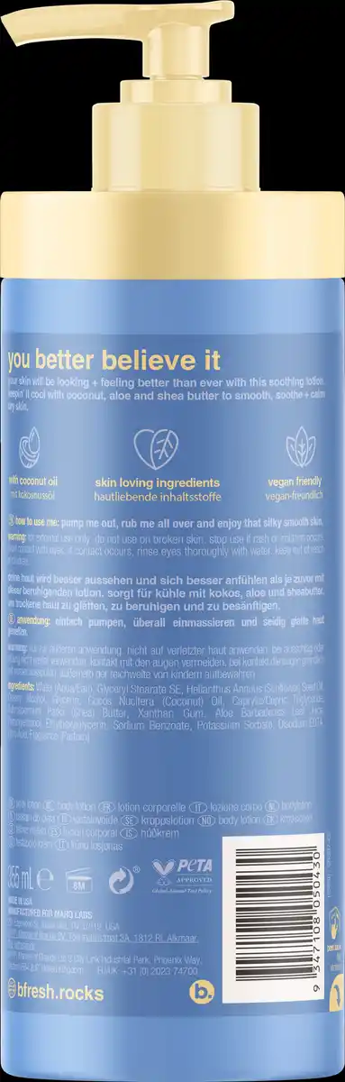 Bild 2 von b.fresh Körperlotion - better than ever, 355 ml
