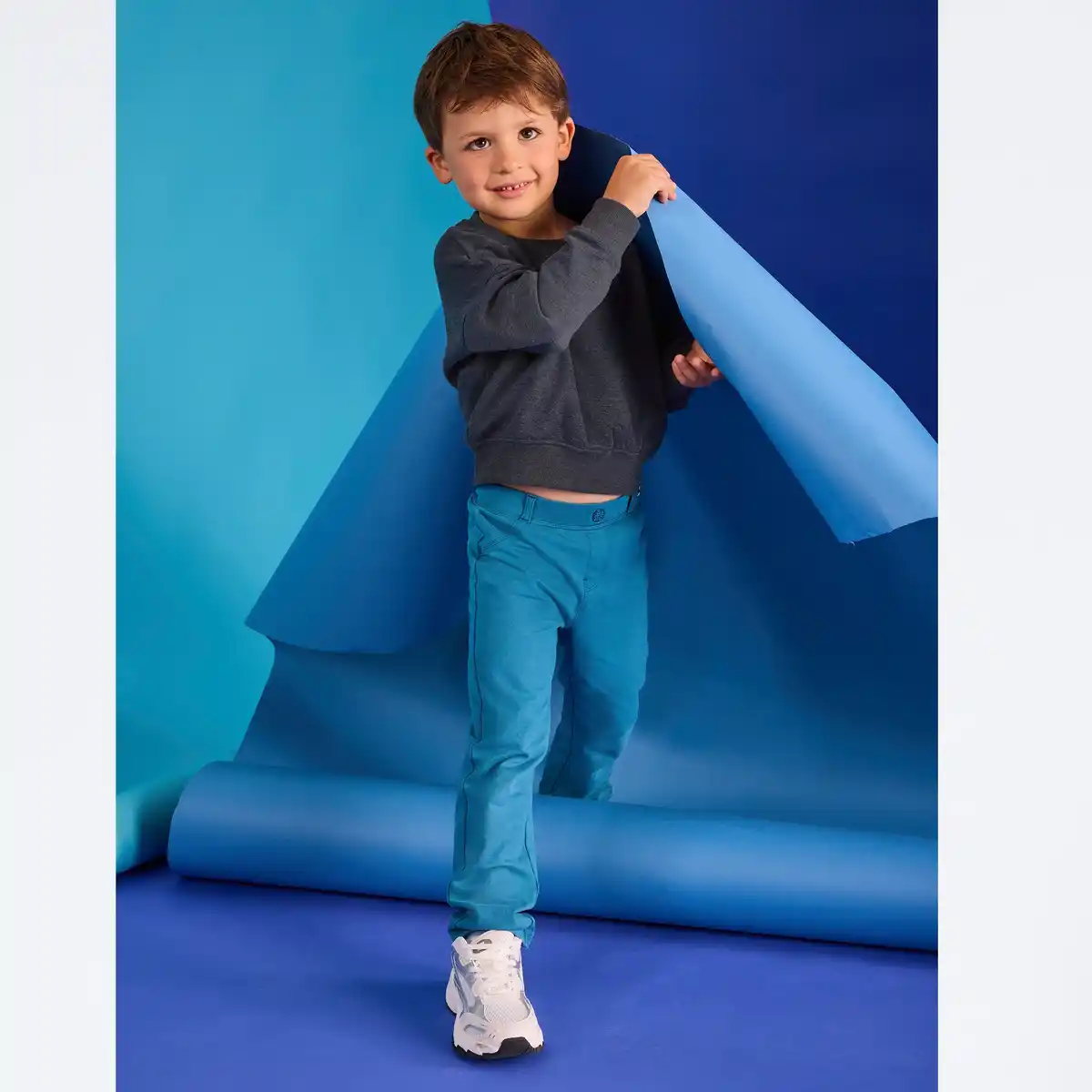 Bild 1 von Unisex Kinder-Sweat-Hose mit Web-Label