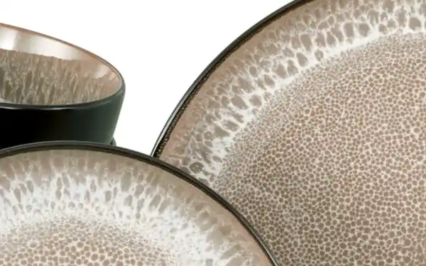 Bild 2 von Kombiservice Nordic Fjord, beige/schwarz, 16-teilig