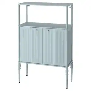 SÅGMÄSTARE Schrank, hell graublau, 83x36x128 cm