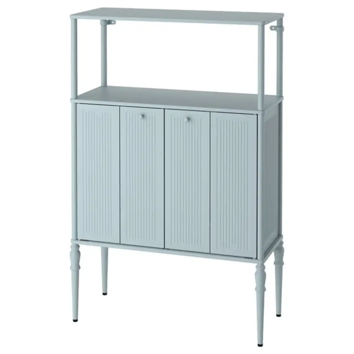 Bild 1 von SÅGMÄSTARE Schrank, hell graublau, 83x36x128 cm