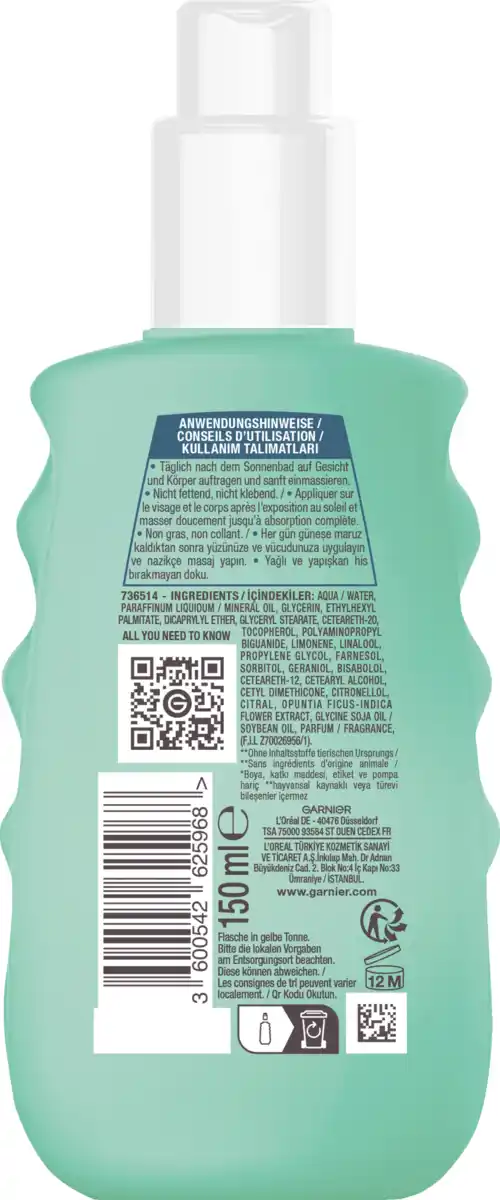 Bild 2 von Garnier Ambre Solaire After Sun Spray, 150 ml