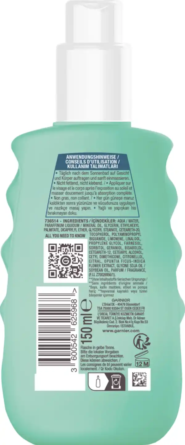 Bild 2 von Garnier Ambre Solaire After Sun Spray, 150 ml