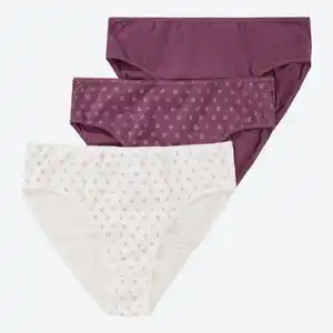 Damen-Rioslip mit hohem Baumwollanteil, 3er-Pack