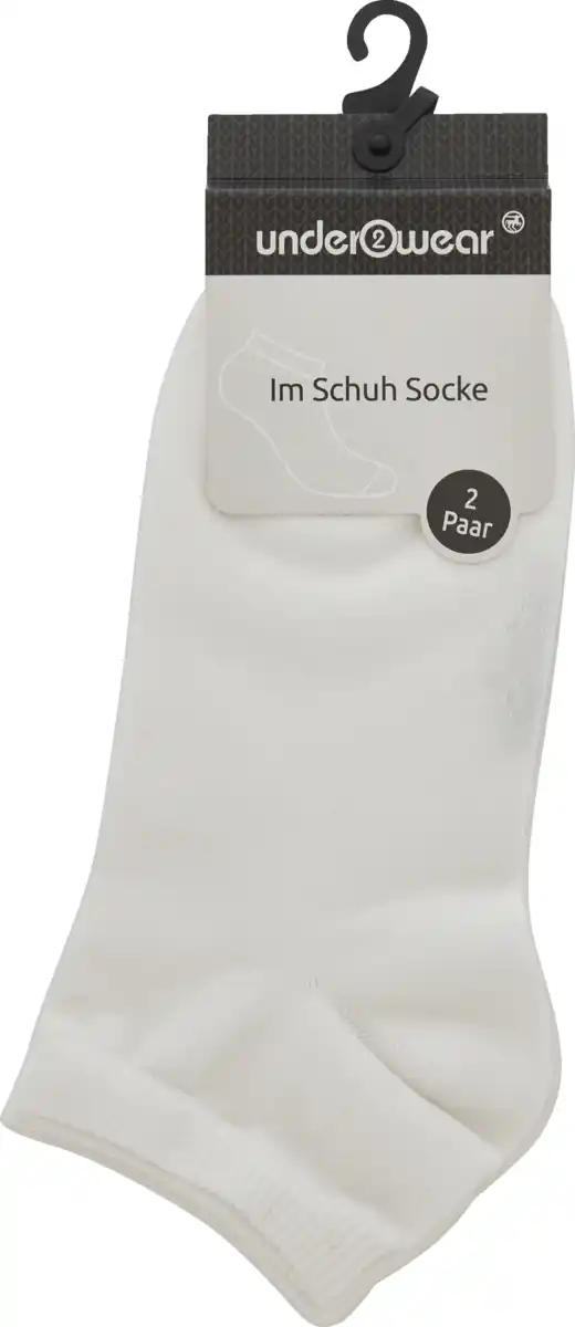 Bild 1 von under2wear Im Schuh Socke unisex DP weiß Gr. 35/38
