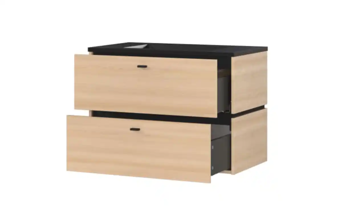 Bild 2 von Germania - Waschbeckenunterschrank Modesto, Eiche-Nachbildung, inkl. Waschbecken
