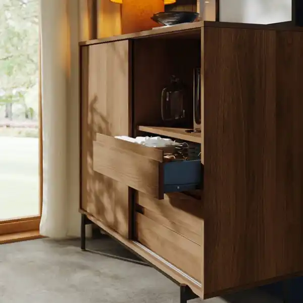 Bild 4 von RÅDMANSÖ Schrank, braun Nussbaumnachbildung, 118x49x103 cm