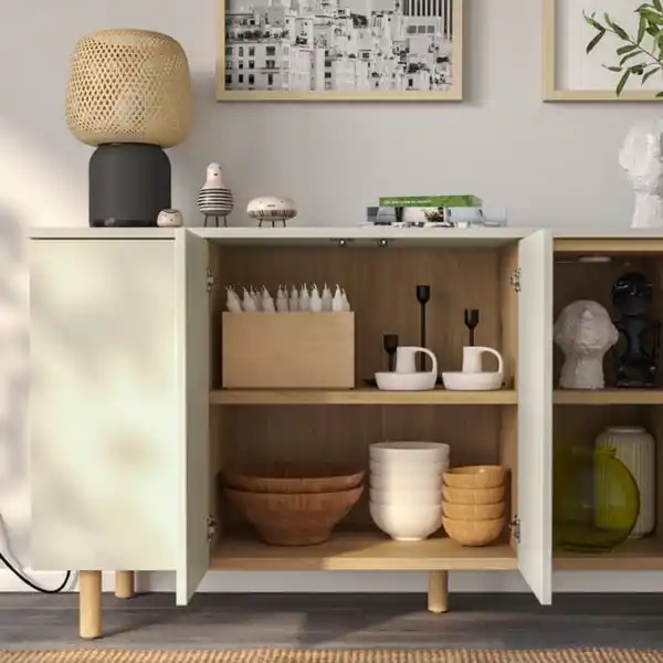 Bild 4 von LEDAMOT Schrank, helles Graubeige, 150x42x75 cm