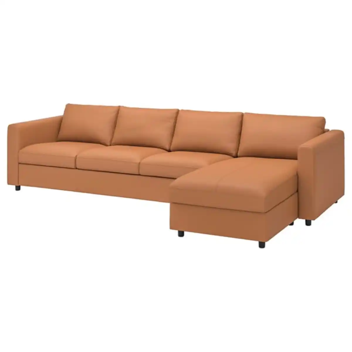 Bild 1 von VIMLE 4er-Sofa, mit Récamiere/Grann/Bomstad goldbraun