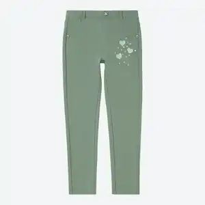 Kinder-Mädchen-Sweatleggings mit Stickerei