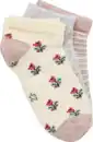 Bild 2 von under2wear kids 3er Pack Sneaker Mädchen Blümchen Gr. 27/30