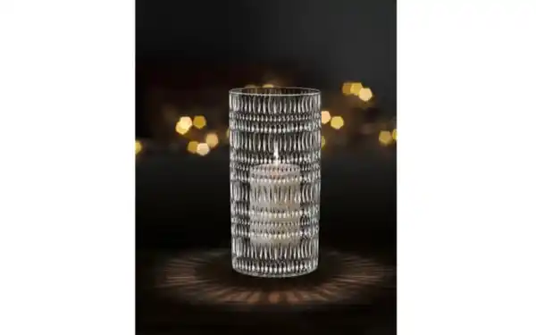 Bild 2 von Vase/Windlicht Ethno, klar, 23 cm