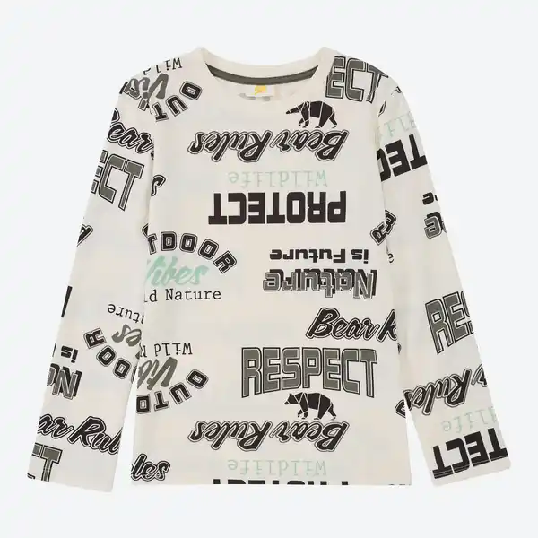 Bild 1 von Kinder-Jungen-Langarmshirt mit Schriftzügen