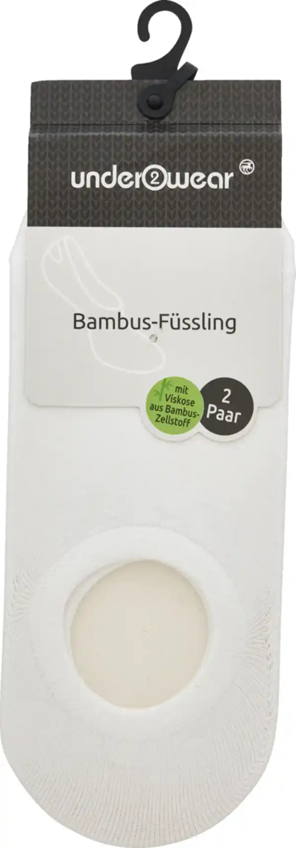 Bild 1 von under2wear Bambus Füssling DP weiß Gr. 39/42