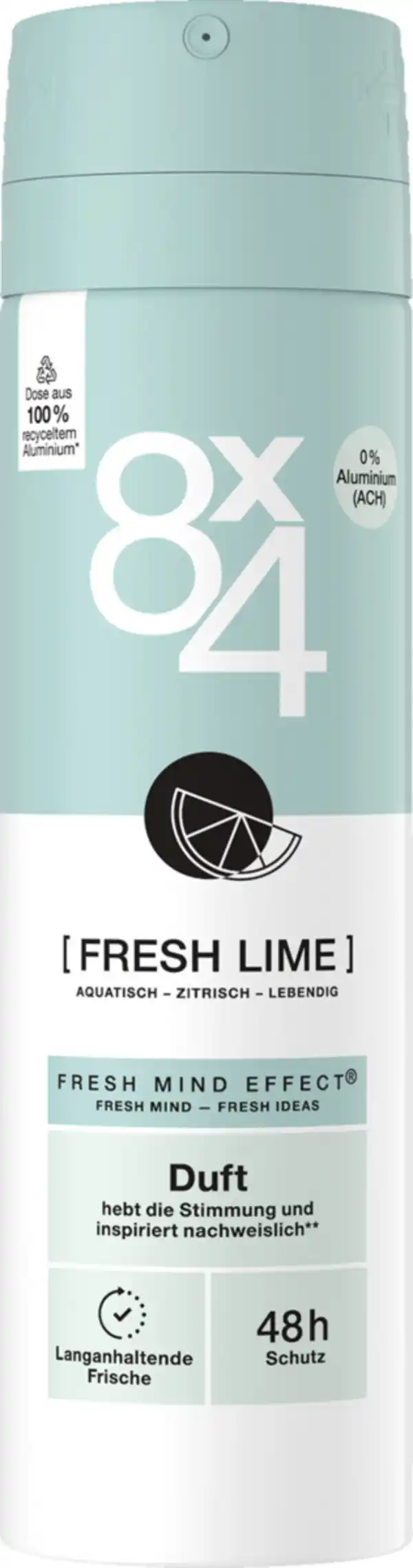 Bild 1 von 8x4 Deospray Fresh Lime, 150 ml