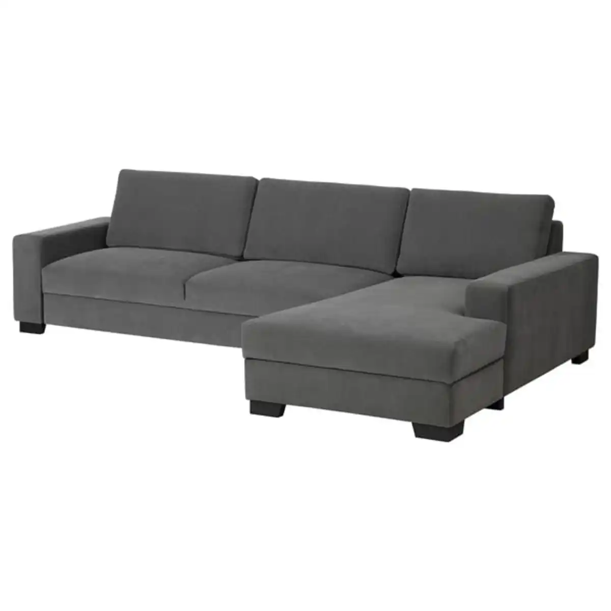 Bild 1 von SÖRVALLEN 4er-Sofa, mit Récamiere rechts/Tallmyra mittelgrau