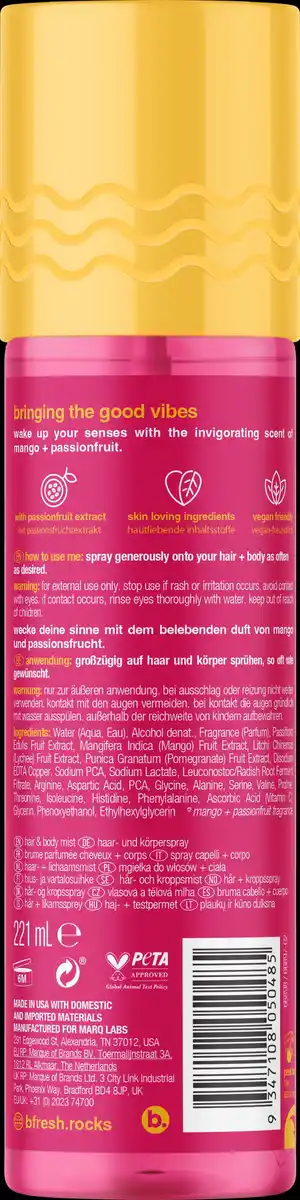 Bild 2 von b.fresh Haar- und Körperspray - i'm on paradise time, 221 ml