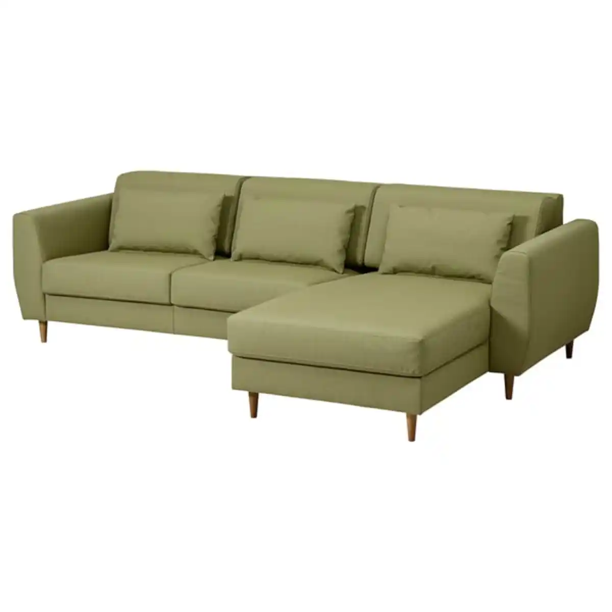 Bild 1 von SLATORP 3er-Sofa mit Récamiere, Vissle gelbgrün