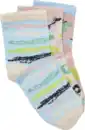 Bild 2 von under2wear kids 3er Pack Kurzschaftsocke Mädchen Schmetterling Gr. 27/30