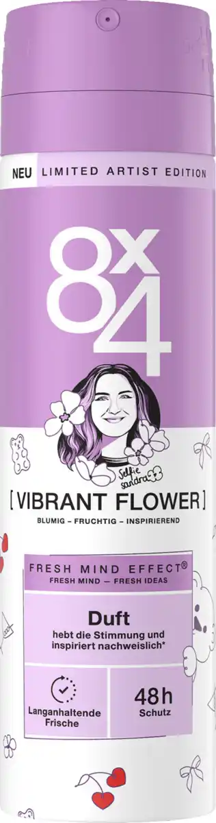 Bild 1 von 8x4 Deospray Vibrant Flower, 150 ml