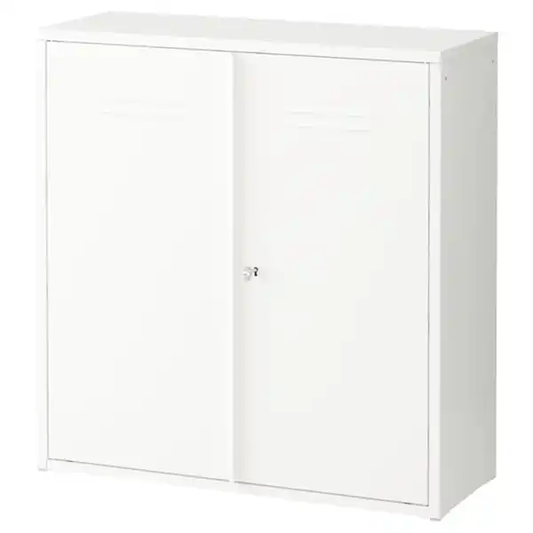 Bild 1 von IVAR Schrank mit Türen, weiß, 80x83 cm
