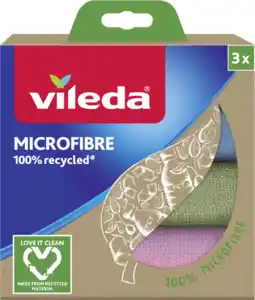 Vileda Microfasertuch mit 100 recyceltem Material
