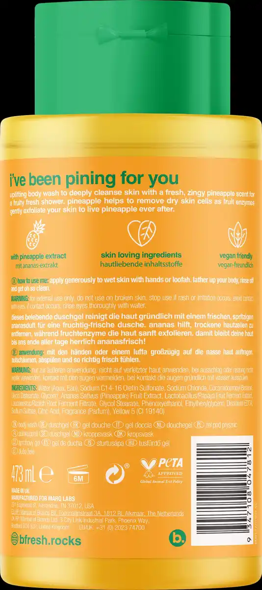 Bild 2 von b.fresh Duschgel - pineappley ever after, 473 ml