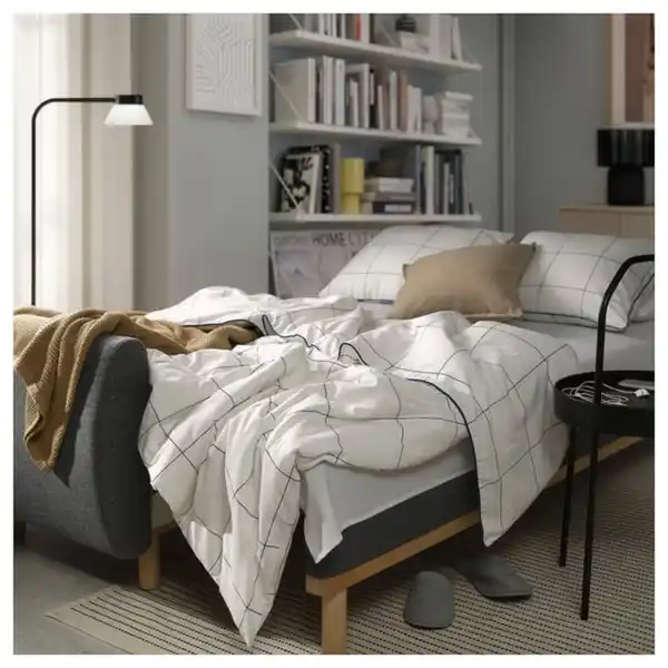 Bild 4 von GRUNNARP 3er-Bettsofa, Gunnared mittelgrau