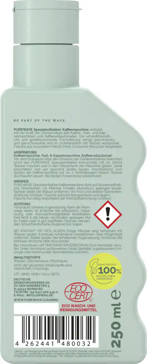 Bild 2 von Purewave Spezial-Entkalker Kaffeemaschine, 250 ml