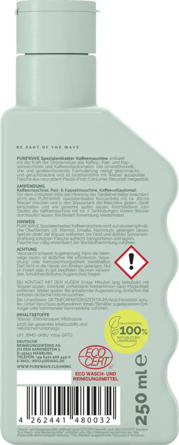 Bild 2 von Purewave Spezial-Entkalker Kaffeemaschine, 250 ml