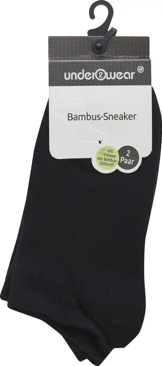 Bild 1 von under2wear Bambussneaker DP schwarz Gr. 39/42