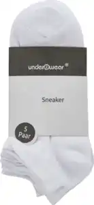 under2wear 5er Pack Sneaker weiß Gr. 35/38