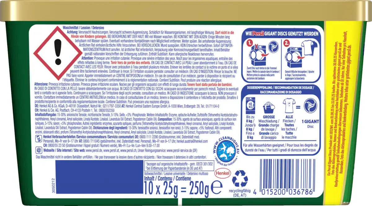 Bild 2 von Persil Vollwaschmittel Gigant Discs 10 WL