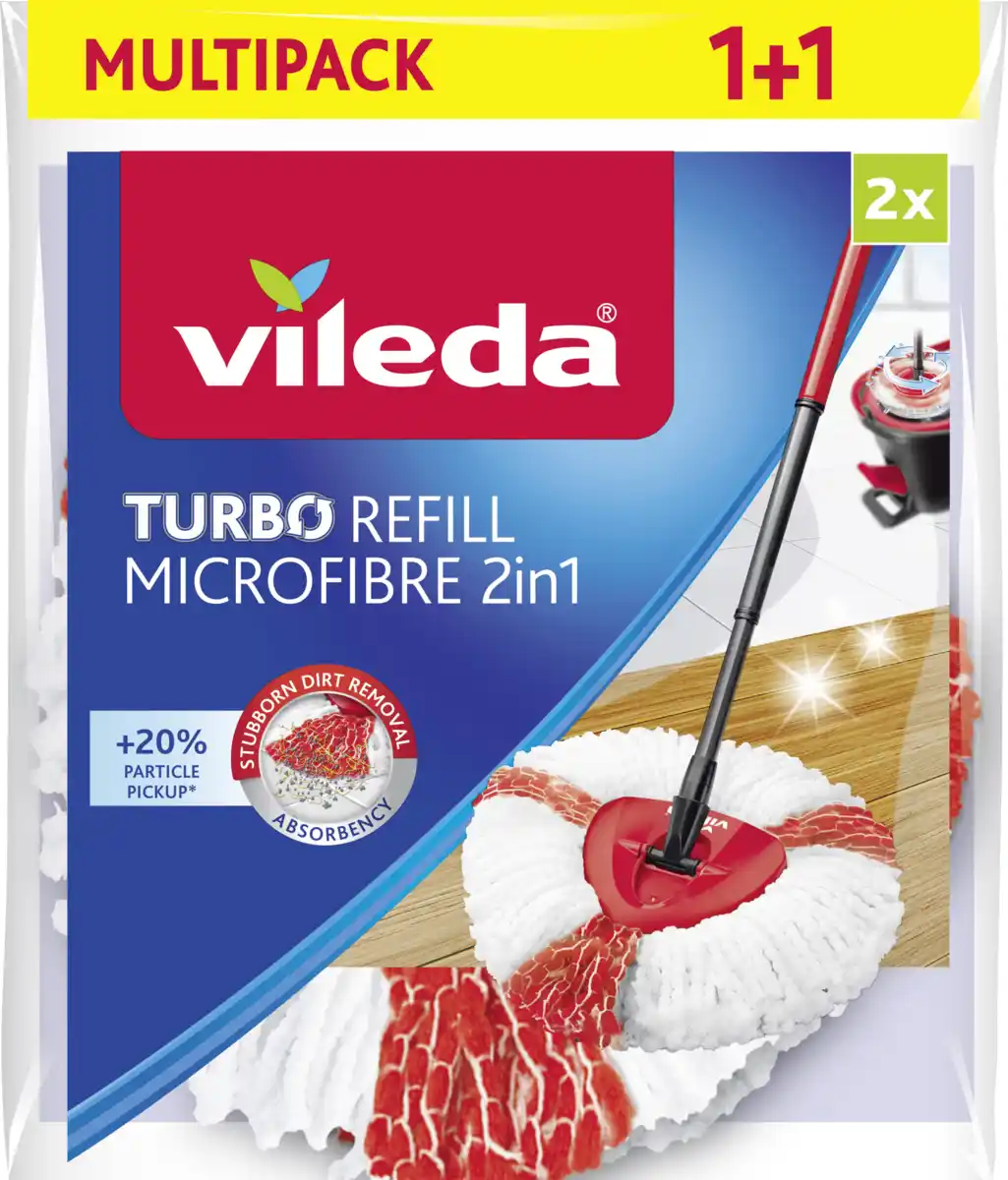 Bild 1 von Vileda Bodenreiniger Turbo Ersatzkopf Doppelpack