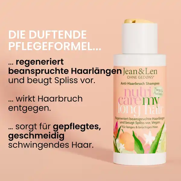Bild 2 von Jean&Len Anti-Haarbruch Shampoo Mango + Avocado Reisegröße, 50 ml